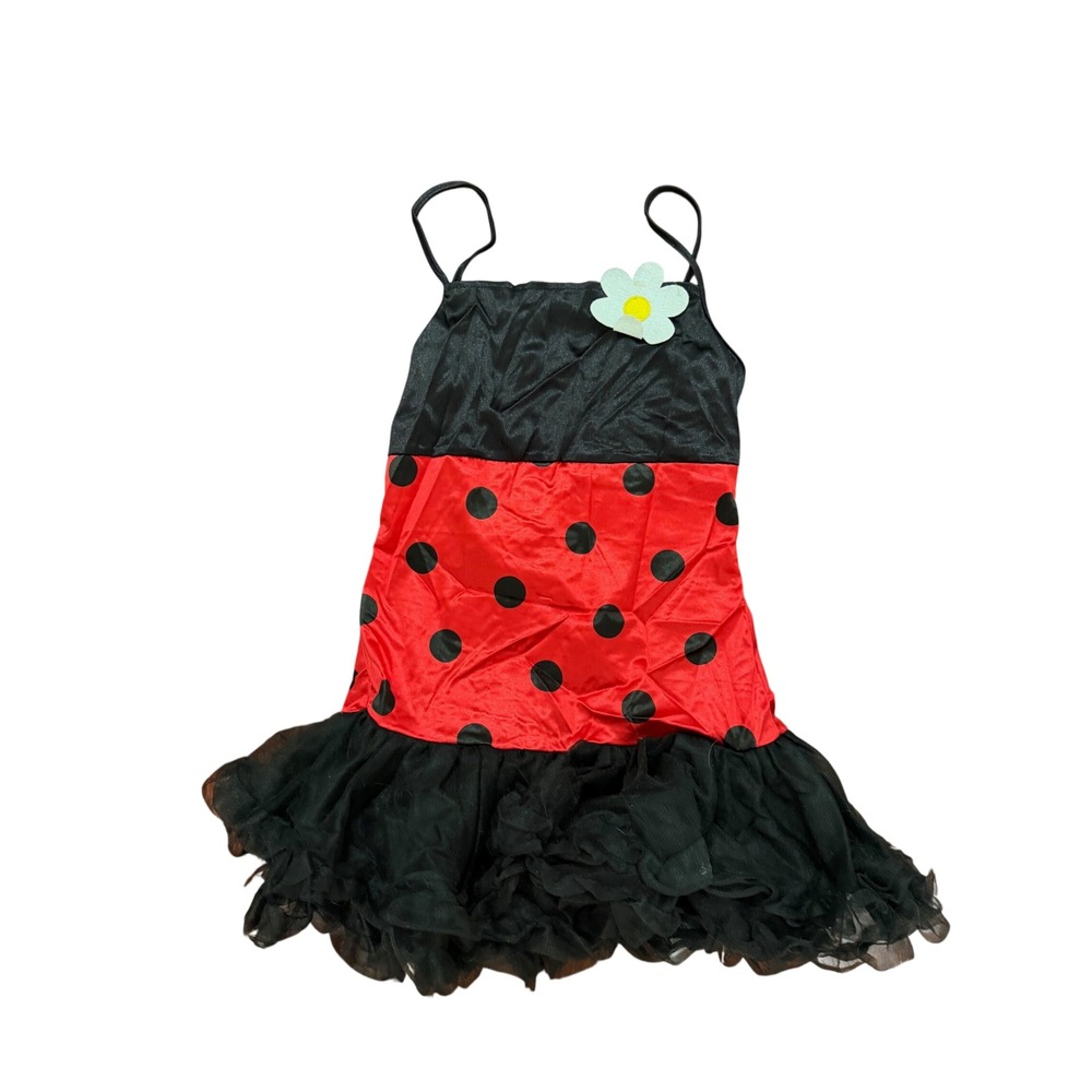 Lovely Ladybug Teen Costume Red Polka Dot Tulle Dress Set